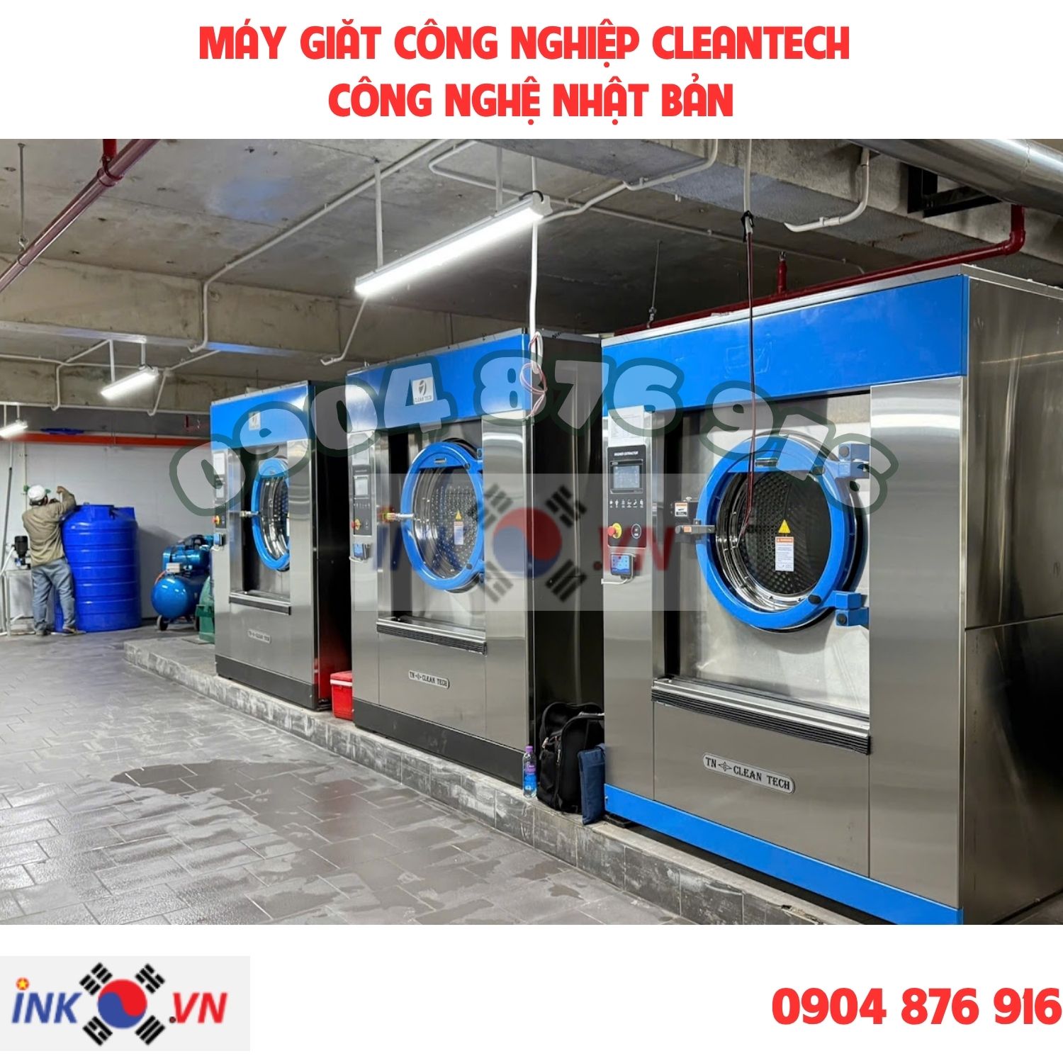 máy giặt công nghiệp Cleantech